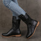👠Women’s Lace-Up Low-Heel Round Toe Ankle Boots