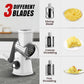 3 in 1 Rotary Cheese Grater Vegetable Slicer