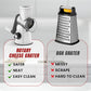 3 in 1 Rotary Cheese Grater Vegetable Slicer