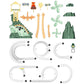 [Perfect Gift]Electric Dual Track Dinosaur Slide - Interactive Fun with Track Changes and Lights