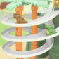 [Perfect Gift]Electric Dual Track Dinosaur Slide - Interactive Fun with Track Changes and Lights