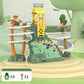 [Perfect Gift]Electric Dual Track Dinosaur Slide - Interactive Fun with Track Changes and Lights