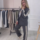 Fashion Side Striped Blazer & Pants 2-Pieces Set