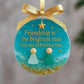 ⏳Friendship Sea Glass Christmas Ornament🌊✨Shaped by Nature & Crafted by Hand💝