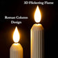 Led Taper Candles With Sensor & Suction Cup
