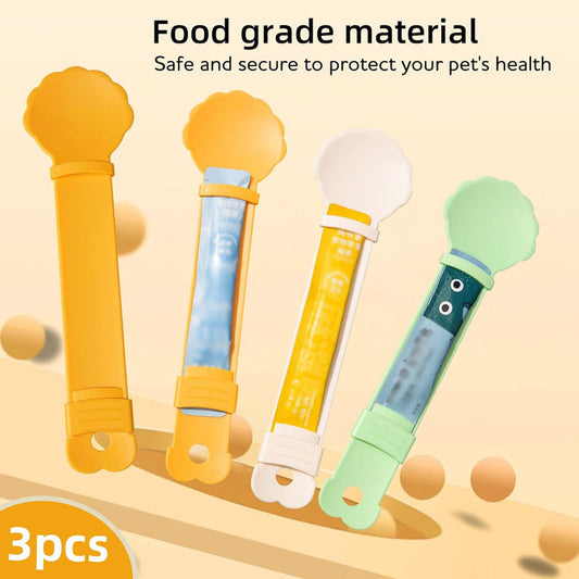 Cat Treat Squeeze Feeder Spoon