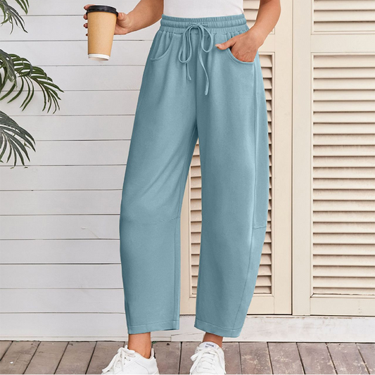 Drawstring Pocket Capri Sweatpants