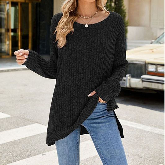 Women's Soft Knit Oversized Tunic Sweater