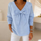 🔥Limited-time offer-Women’s V Neck Bow Sweater