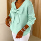 🔥Limited-time offer-Women’s V Neck Bow Sweater