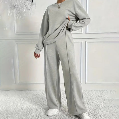 🔥Limited-time offer-Women's Cozy Long-Sleeve Top & Pants Set