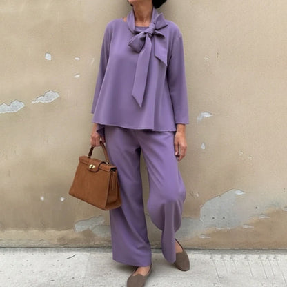 🔥Limited-time offer-Long Sleeve Cape Top & Pants 2-Piece Set