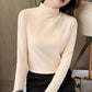 🔥Women's Comfortable Solid Color Half High Neck Long Sleeve Top