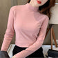 🔥Women's Comfortable Solid Color Half High Neck Long Sleeve Top
