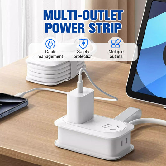 🔥7 in 1 Power Strip, ORICO 4 Outlets 3 USB Ports