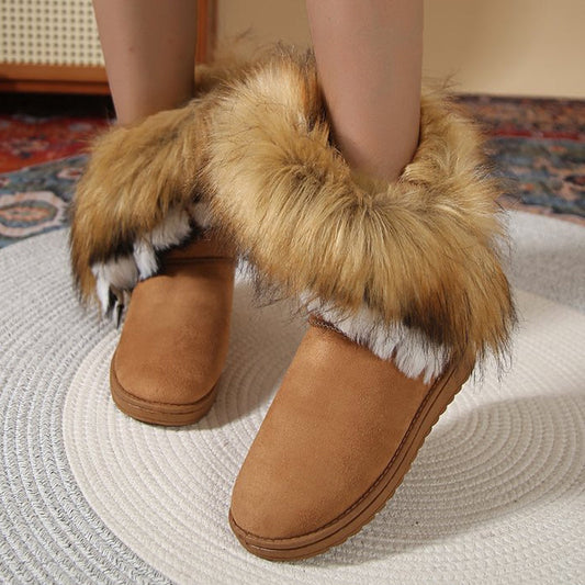 Women's Slip-On Plush Snow Ankle Booties