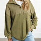 Women's Casual Solid Color Half-Zip Sweatshirt