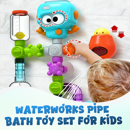 Waterworks Pipe Bath Toy Set for Kids
