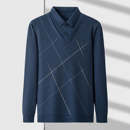 Men's Casual Modern Layered Style Top