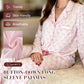 🔥Christmas Specials-Women’s Heart-Printed Button-Down Long-Sleeve Pajama Sets