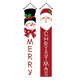 2PCS 71x12" Christmas Porch Banners