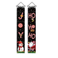 2PCS 71x12" Christmas Porch Banners