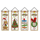 2PCS 71x12" Christmas Porch Banners