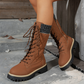 Women's Quilted Mid-Calf Winter Boots with Side Zipper