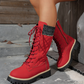 Women's Quilted Mid-Calf Winter Boots with Side Zipper