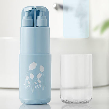 Storage cup for portable toiletries