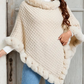 Women's Chic Ultra-Warm Faux Fur Trim Knit Shawl