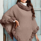 Women's Chic Ultra-Warm Faux Fur Trim Knit Shawl