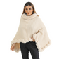 Women's Chic Ultra-Warm Faux Fur Trim Knit Shawl