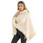 Women's Chic Ultra-Warm Faux Fur Trim Knit Shawl