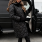 Women's Long Quilted Hooded Puffer Coat