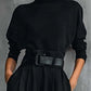💕Women’s Elegant Turtleneck Top & High-Waist Pants Set (Get a Free Belt)
