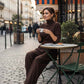 💕Women’s Elegant Turtleneck Top & High-Waist Pants Set (Get a Free Belt)