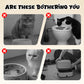 Wall-Mounted Toilet-Shaped Cat Bowl