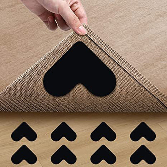Heart-Shaped Reusable Non-Slip Rug Grippers