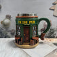 3D Irish Pub Resin Mug
