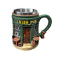 3D Irish Pub Resin Mug