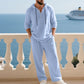 📢📢50% OFF !!!Men's Hooded Casual Loose Top & Pants 2-Piece Set