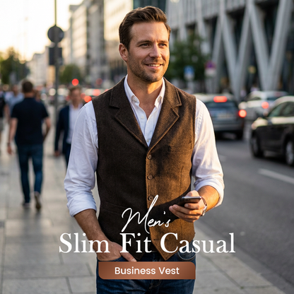 🔖 50% OFF! 🔥 Men's Slim Fit Casual Vest 👕💥