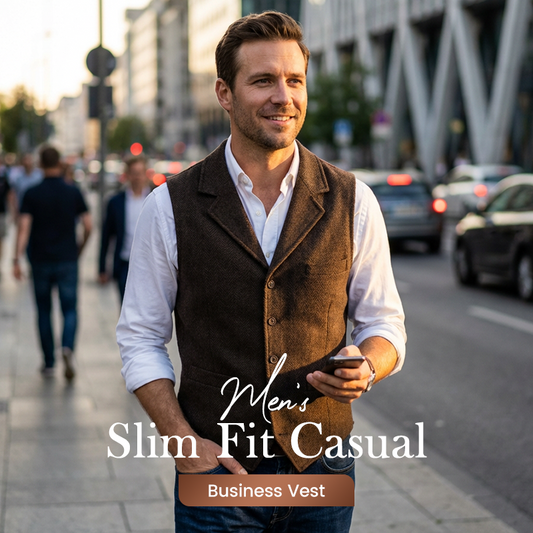 🔖 50% OFF! 🔥 Men's Slim Fit Casual Vest 👕💥