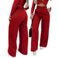 ✨🔥Women's High-Waist Wide-Leg Solid Color Trousers💞