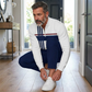 Men's Graphic Print Pullover & Pants Set