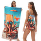 ⏰🔥LIMITED TIME 50% OFF!🔥50K+ SOLD!2-in-1 Printed Beach Towel Backpack