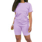 Women's Sports Top & Shorts 2-Piece Set