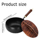 Uncoated Thick Iron Pot with Lid