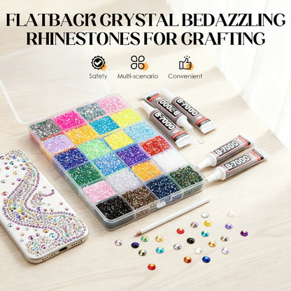 💎Flatback Crystal Bedazzling Rhinestones for Crafting